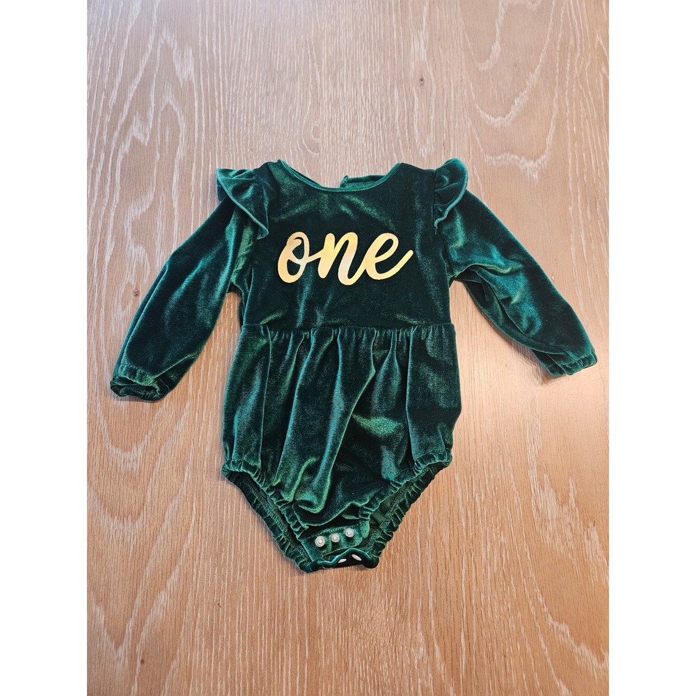 Boutique baby romper " one"  12-18‎ mos